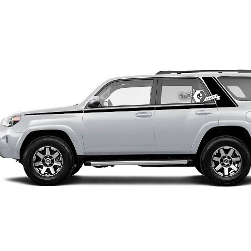 Angular Line Side Doors Vinyl Sticker Decal For Toyota 4Runner 5th Gen