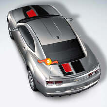 45th Anniversary Style Hood & Trunk Stripes Vinyl Decal Kit for Chevrolet Camaro_2