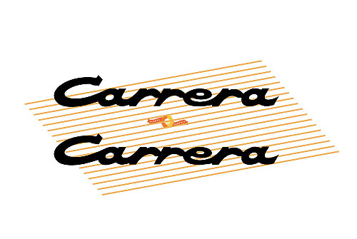 Carrera Rear Sticker Decal PORSCHE