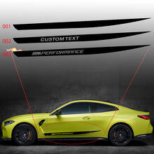 BMW M4 M3 G82 G83 M Performance Side Doors Stripe M vinyl decal sticker 2