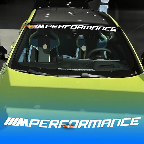 M Performance Style Windshield Vinyl Decal for BMW G Series