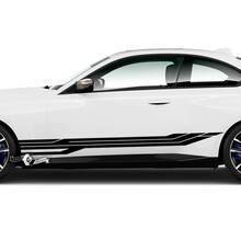 Pair BMW M2 M240 G42 F22 F87 M Performance Rocker Panel Side Fender Stripe Doors Stripe Vinyl Decal Sticker 2