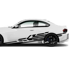 Pair BMW M2 M240 G42 F22 F87 M Performance Wrap Splash Side Fender Doors Lines Bed Vinyl Decal Sticker 2