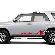 Branded Mountains Style Stripes Side Door Vinyl Decal Sticker for Toyota 4Runner_2