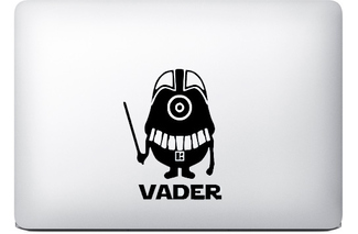 darth vader minion sticker macbook