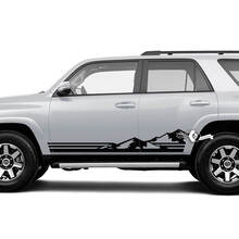 Mountain Peaks Stripes Side Vinyl Decal Sticker for Toyota 4Runner_2