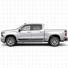 Custom Text Frame Door & Rocker Panel Vinyl Stripes for Chevrolet Silverado 1500 T1XX 2019-2026_2