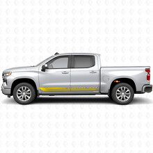 Custom Text Frame Door & Rocker Panel Vinyl Stripes for Chevrolet Silverado 1500 T1XX 2019-2026_3
