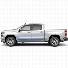 Custom Text Frame Door & Rocker Panel Vinyl Stripes for Chevrolet Silverado 1500 T1XX 2019-2026_5