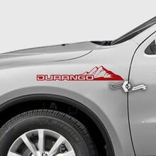 Pair Dodge Durango Side Fender Panel Mountains Stripes Trim Decal Vinyl Stickers 2