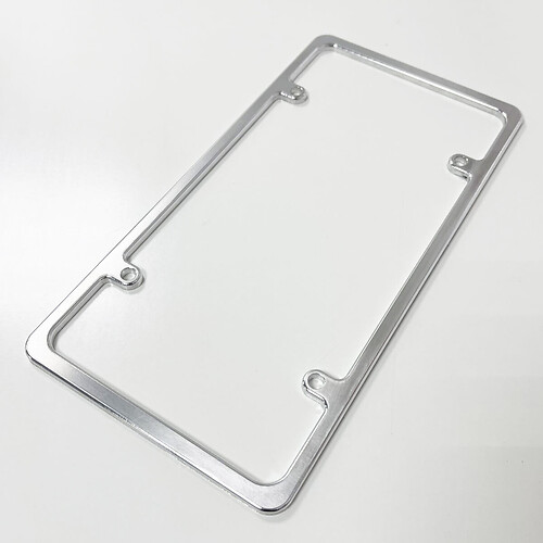 Blank Billet Slimline US USA License Plate Frame CNC Aircraft Grade Aluminum