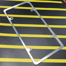 Blank Billet Slimline US USA License Plate Frame CNC Aircraft Grade Aluminum 2