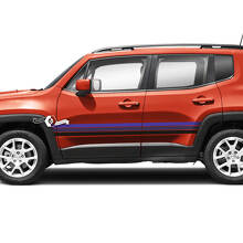Stripe Doors Side Vinyl Decal Sticker 3 Colors for Jeep Renegade 2