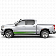 Parallel Contour Door & Rocker Panel Vinyl Stripes for Chevrolet Silverado 1500 T1XX 2019-2026_6