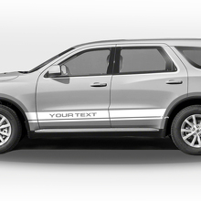 Twin Straight Side Stripes Vinyl Decal Set for Dodge Durango_2
