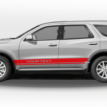 Twin Straight Side Stripes Vinyl Decal Set for Dodge Durango_3