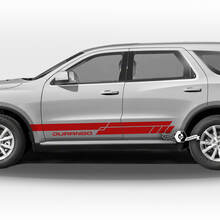 Pair Dodge Durango Side Doors Rocker Panel Trim Spilt Stripes Decal Vinyl Stickers 2