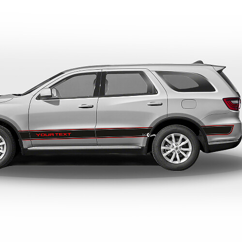 Custom Outline Side Stripes Vinyl Decal Set for Dodge Durango