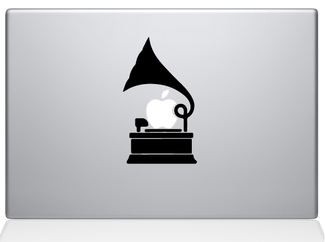 Gramophone decal sticker for MacBook