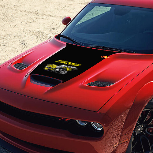 1320 Super Bee Hood Vinyl Decal for Dodge Challenger