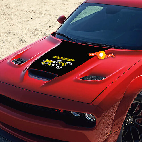 Hood 1320 Bee Vinyl Decal Sticker Hood Graphics for Dodge Challenger