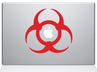 Biohazard decal sticker for MacBook Apple