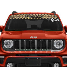 Jeep Renegade Windshield Window Graphic Logo Tire Track Vinyl Decal Sticker 2