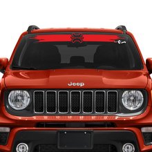 Graphic Battered Destroyed Vinyl Decal Sticker for Jeep Renegade Windshield Window 3