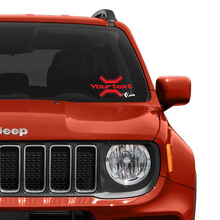 Custom Text Graphic Vinyl Decal Sticker for Jeep Renegade Windshield Window 3