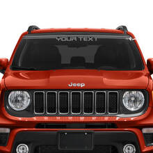 Custom Text Lines Windshield Window Graphic Vinyl Decal Sticker for Jeep Renegade 2