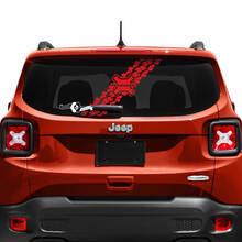 Jeep Renegade Tailgate Window Logo Tire Track Vinyl Decal Sticker 2