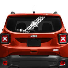 Jeep Renegade Tailgate Window Logo Tire Track Vinyl Decal Sticker 3