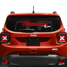 Jeep Renegade Tailgate Window Compass Tire Track Vinyl Decal Sticker 3