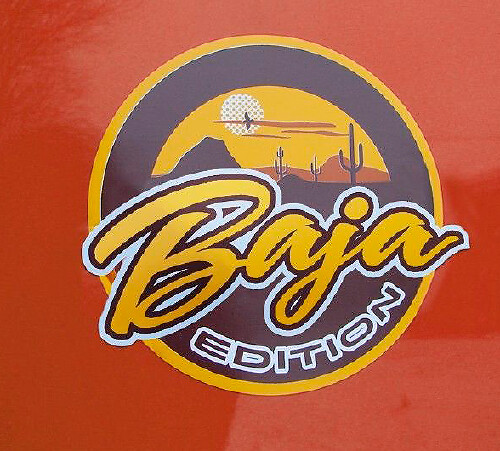 Baja Edition Badge Emblem Vinyl Sticker Decal for Jeep Truck