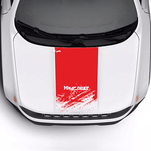 Custom Text Destroyed Battered Hood Logo Stripe Vinyl Decal Sticker for Jeep Renegade Trailhawk  3