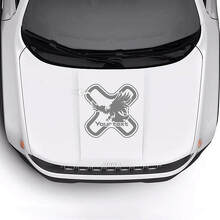 Custom Text Hood Bald Eagle Vinyl Decal Sticker 2 for Jeep Renegade 2