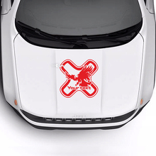 Custom Text Hood Bald Eagle Vinyl Decal Sticker for Jeep Renegade Trailhawk 3