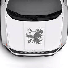 Custom Text Hood Bald Eagle Vinyl Decal Sticker 3 for Jeep Renegade 2