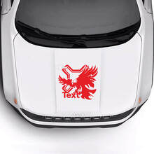 Custom Text Hood Bald Eagle Vinyl Decal Sticker 3 for Jeep Renegade 3