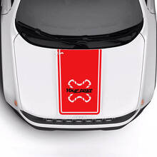 Custom Text Hood Trim Vinyl Decal Sticker 2 Colors for Jeep Renegade Trailhawk 3