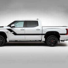 Pair Toyota Tundra TRD Retro Vintage Doors Bed Stripe kit Vinyl Decals Stickers 2