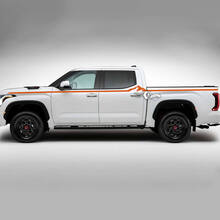 Pair Toyota Tundra TRD Retro Vintage Accent Line Front Fender Doors Bed Stripe kit Vinyl Decals Stickers 2