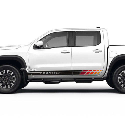 2 Nissan Decal Rocker Panel Old School Retro Vintage Nissan Frontier Stripe Sticker Side Stripe Kit For Nissan Vinyl Stickers