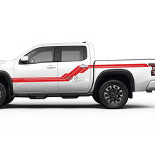 2 Nissan Decal Rocker Panel Bed Rear Fender Retro Side Vintage Nissan Frontier Stripe Vinyl Stickers Kit 3