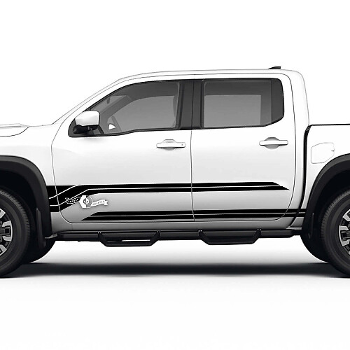 Rocker Panel Door Stripes Vinyl Decals Kit for Nissan Frontier