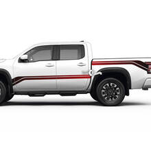 2 Nissan Decal Rocker Panel Bed Rear Fender Gradient Side Nissan Frontier Stripe Vinyl Stickers Kit 2 Colors 2