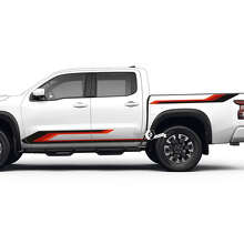 Rocker Panel Bed Side Stripe Decal Kit for Nissan Frontier_2