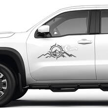 Compass Mountain Side Vinyl Decal Kit for Nissan Frontier_3