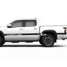 2 Nissan Decal Rocker Panel Bed Rear Fender Logo Line Trim Side Vintage Nissan Frontier Stripe Vinyl Stickers Kit 2