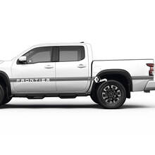 2 Nissan Decal Rocker Panel Bed Rear Fender Logo Line Trim Side Vintage Nissan Frontier Stripe Vinyl Stickers Kit 3